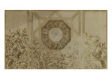 Etude pour la décoration d'un plafond reproduction procédé giclée par Toussaint Dubreuil