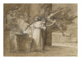 Sacrifice aux trois Parques reproduction procédé giclée par Pietro Benvenuti
