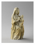 Statuette : Vierge à l'Enfant allaitant reproduction procédé giclée