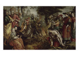Saint Paul piqué par une vipère dans l'île de Malte Giclée-Druck von Martin de Vos