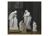 Statues Meditation in Various Sizes and a Terracotta Giclee Print by Simon Louis Boizot