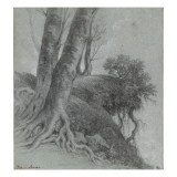 Etude d'arbres Giclée-Druck von Pierre Henri de Valenciennes