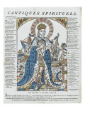 Cantique spirituel ; oraison à saint Louis reproduction procédé giclée