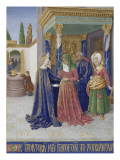 Le Livre d'Heures d'Etienne Chevalier : Les Heures de la Vierge, la Visitation Giclee Print by Jean Fouquet