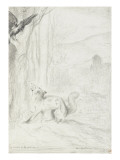 Le corbeau et le renard Lámina giclée por Gustave Moreau