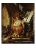 L'empereur Justinien composant ses instituts reproduction procédé giclée par Eugene Delacroix