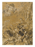 La conversion de saint Paul reproduction procédé giclée par Laurent de La Hyre