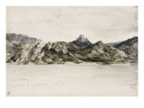 La côte d'Afrique vue du Détroit de Gibraltar reproduction procédé giclée par Eugene Delacroix