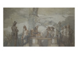 La tribune, fragment de la composition des Volontaires de 1792 Giclee Print by Thomas Couture