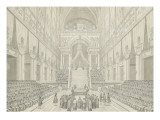 Le sacre de Napoléon Ier Giclee-trykk av Jacques Bertaux