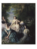 L'impératrice Eugénie entourée des dames d'honneur du palais Giclee Print by Franz Xaver Winterhalter