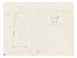 Etude de figures en costume byzantins Lámina giclée por Paul Delaroche