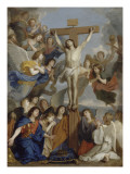 Le Crucifix aux anges Reproduction procédé giclée par Charles Le Brun