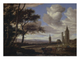 Les ruines de l'abbaye d 'Egmont Giclee Print by Salomon Van Ruysdael