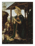 La Vierge adorant l'Enfant avec un ange Giclee-trykk av Francesco Botticini La Vierge adorant l'Enfant avec un ange Giclee-trykk av Francesco Botticini