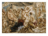 Le repos de Diane reproduction procédé giclée par Jacob Jordaens