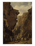 Le Passage des Bibans ou Le Passage des Portes de Fer (octobre 1839) reproduction procédé giclée par Adrien Dauzats