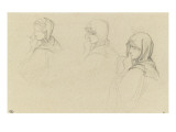 Ensemble composé de 5 feuilles Lámina giclée por Paul Delaroche