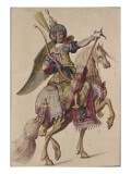 Cavalier Turc reproduction procédé giclée par Jacques Bellange