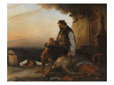 Sujet Grec moderne (Après le massacre de Samothrace) Reproduction procédé giclée par Auguste Jean-baptiste Vinchon