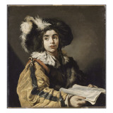 Le Jeune chanteur Giclee Print by Claude Vignon