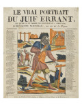 Le vrai portrait du juif errant Lámina giclée Le vrai portrait du juif errant Lámina giclée