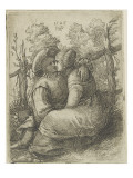 Le baiser, 1526 Giclee-trykk av Hans Sebald Beham