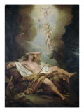 Le songe de Jacob Giclee-trykk av Nicolas Bertin