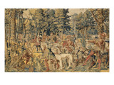 Les Chasses de Maximilien dites "Belles chasses de Guise" reproduction procédé giclée par Orley Barend Van