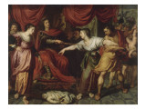 Le jugement de Salomon Reproduction procédé giclée par Pieter Van Lint