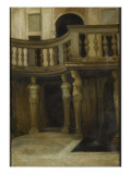 La nymphée de Jules II au palais Giulia à Rome reproduction procédé giclée par Charles Landelle