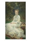 La dame en blanc Giclee-trykk av Marie Bracquemond