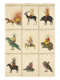 Les Neuf Planètes (Navagrahâ) Lámina giclée