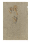 Deux têtes de lion et une patte Giclee-trykk av Pieter Boel Deux têtes de lion et une patte Giclee-trykk av Pieter Boel