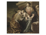 Le mariage mystique de sainte Catherine Lámina giclée por Paolo Véronèse