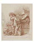 Deux jeunes apprentis cuisiniers Giclée-tryk af Pier Francesco Mola Deux jeunes apprentis cuisiniers Giclée-tryk af Pier Francesco Mola