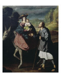 L'arrivée en Egypte reproduction procédé giclée par Francisco de Zurbaran