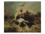 Turkish Horsemen, also known as the Flagship Turkish Giclee Print by Alexandre Gabriel Decamps