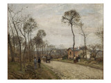 La route de Louveciennes reproduction procédé giclée par Camille Pissarro