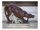 La Louve de Rome allaitant Rémus et Romulus ; d'après l'Antique (pastiche) Lámina giclée