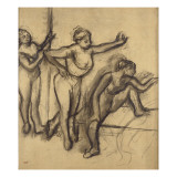 Trois danseuses nues Giclee Print by Edgar Degas