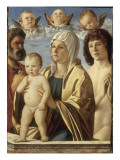 La Vierge et l'Enfant Jésus entre saint Pierre et saint Sébastien Wydruk giclee autor Giovanni Bellini La Vierge et l'Enfant Jésus entre saint Pierre et saint Sébastien Wydruk giclee autor Giovanni Bellini