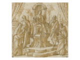 La Vierge et l'Enfant sur un trône entourée de quatre saints Wydruk giclee autor Vittore Carpaccio La Vierge et l'Enfant sur un trône entourée de quatre saints Wydruk giclee autor Vittore Carpaccio