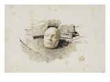 Trois études d'un masque de Beethoven Giclee Print by Mariano Fortuny y Marsal