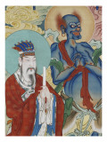 Le Souverain des régions pourpres et le Génie au visage courroucé Lámina giclée Le Souverain des régions pourpres et le Génie au visage courroucé Lámina giclée