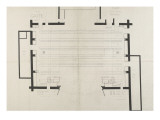 Théâtre de la Gaité (Paris) : plan de la scène Giclée-Druck von Marcellin Varcollier