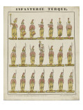 Infanterie turque Reproduction procédé giclée