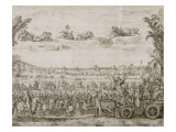 Triomphe d'Anne d'Autriche Lámina giclée por Claude Deruet Triomphe d'Anne d'Autriche Lámina giclée por Claude Deruet