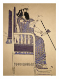 Le Roi Tiglatpileser III donne audience Reproduction procédé giclée