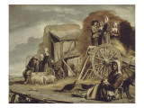 La charrette ou le retour de la fenaison. Lámina giclée por Louis Le Nain La charrette ou le retour de la fenaison. Lámina giclée por Louis Le Nain
